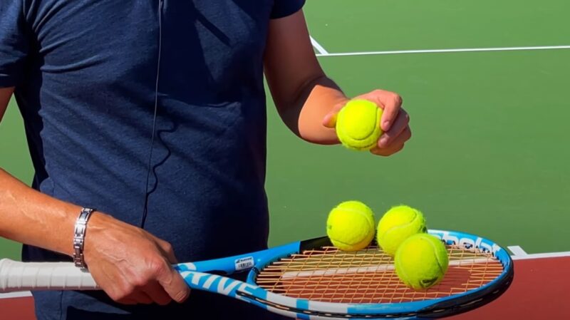 Why Tennis Players Pick Ball
